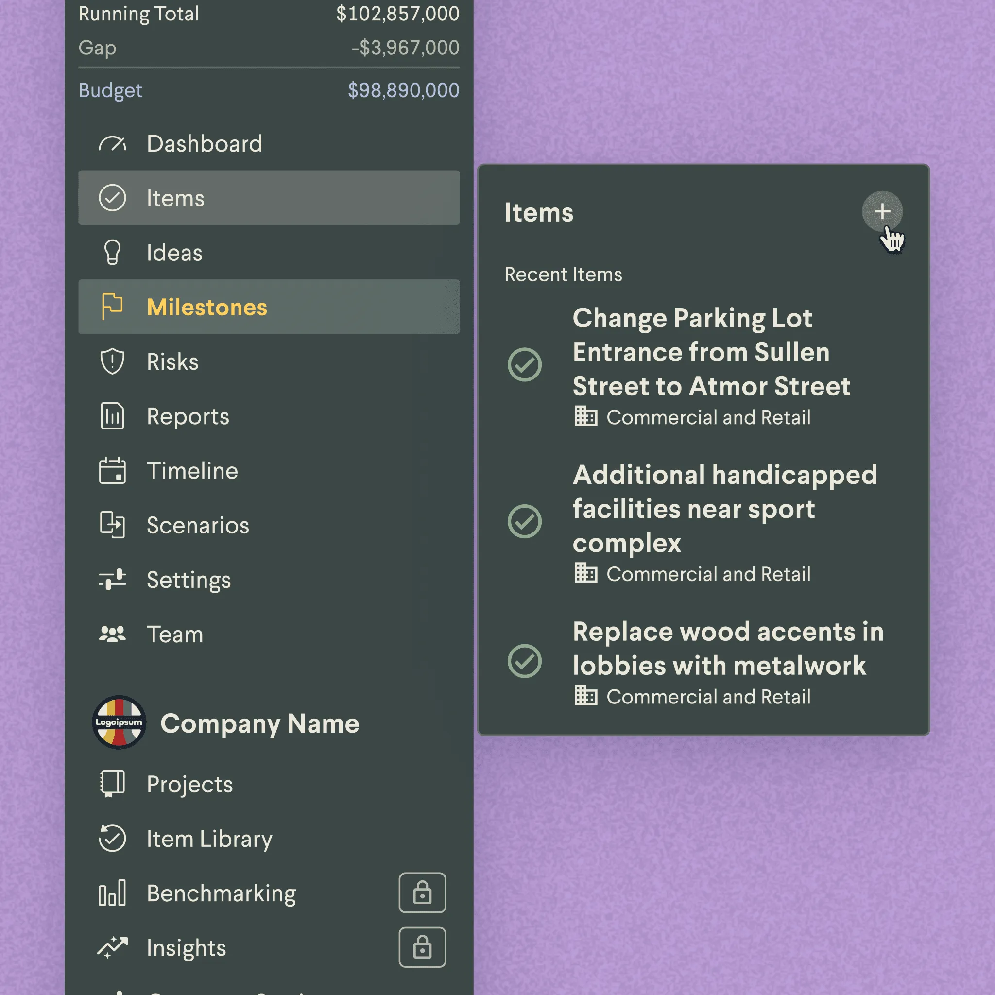 The two-click rhythm from portfolio overview into a specific project