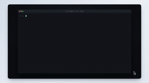 A single terminal command checks the Mac, downloads and verifies the image, unpacks it, and boots into the Hyprland desktop